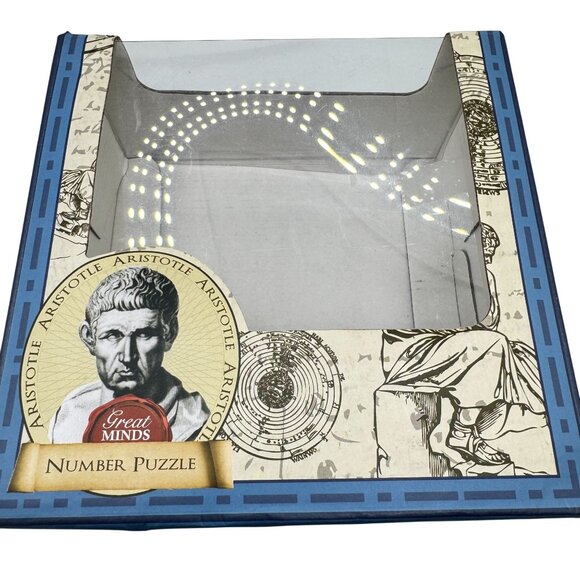 Great Minds Aristotles Number Puzzle Wooden Brain Teaser Box - Picture 6 of 8